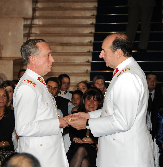 Alejandro Maggi a la izquierda | Ejército de Chile