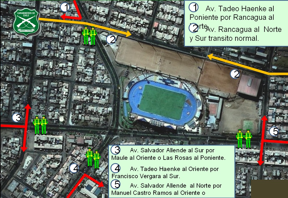 Desvíos de tránsito | Carabineros