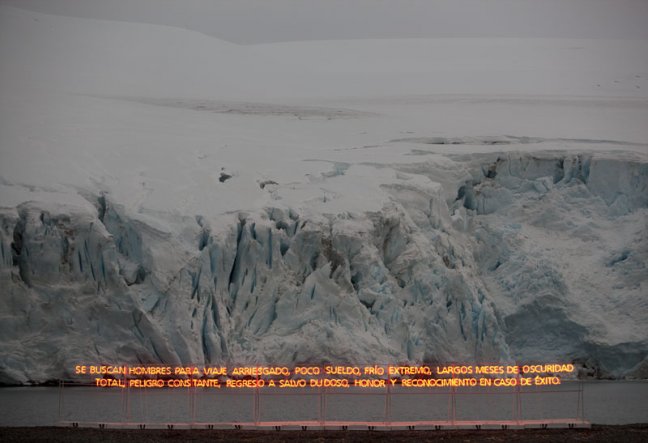 Intervencion artistica de Fernando Prats en la Antártica – Prensa Artica