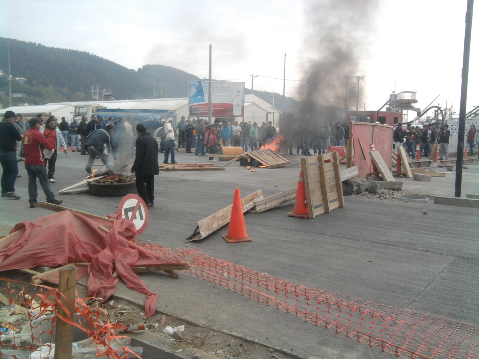 Barricadas en Talcahuano