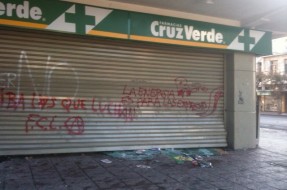 Farmacia saqueada | Mauricio Barrientos