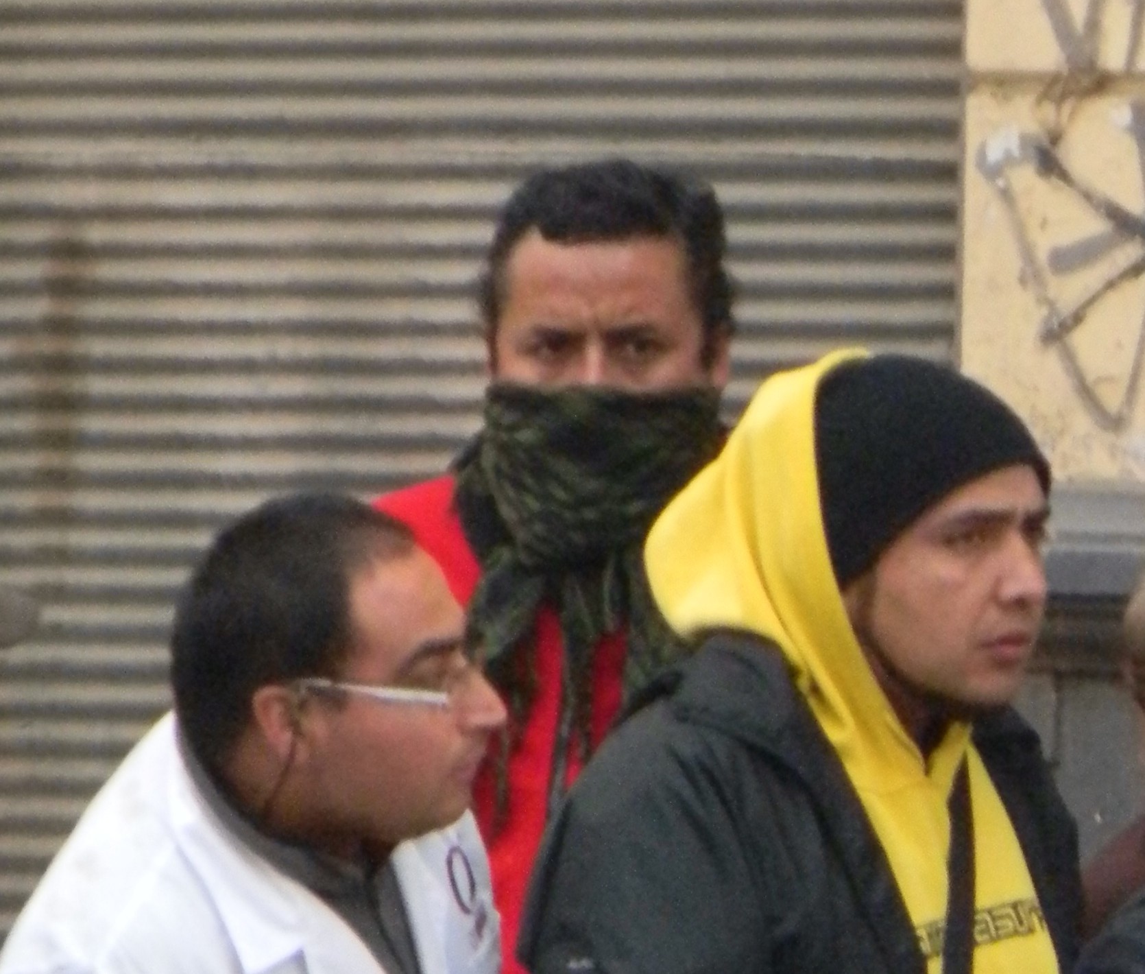 Carabinero en marcha estudiantil