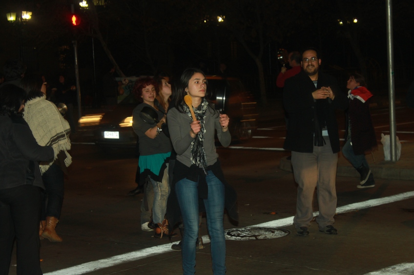 Cacerolazo en Santiago | Rodrigo Muñoz