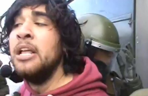 Desalojo en U. de Talca | Fernando Fuentes