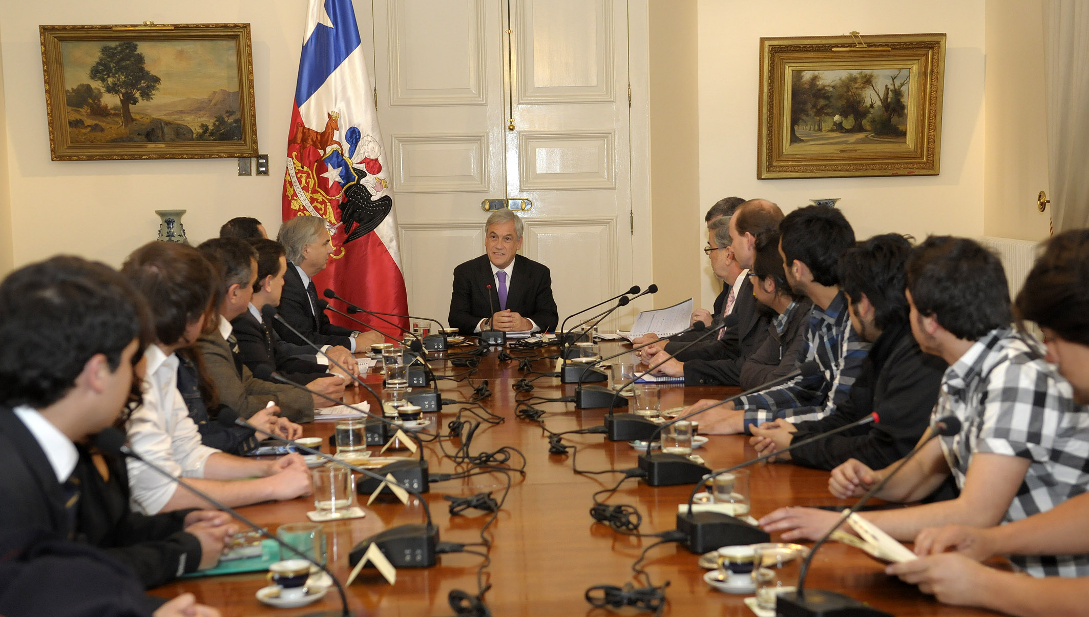 Encuentro entre Presidente y Estudiantes | fotopresidencia.cl