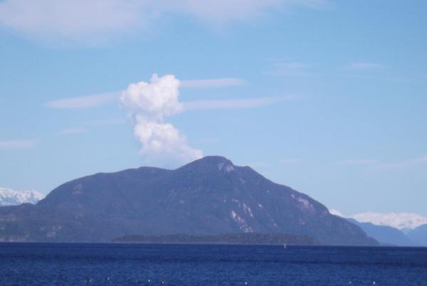 Volcán Hudson | Alvaro Venegas en Twitter