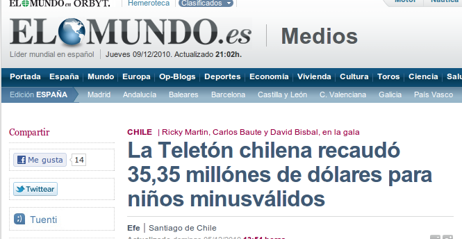 Artículo de El Mundo