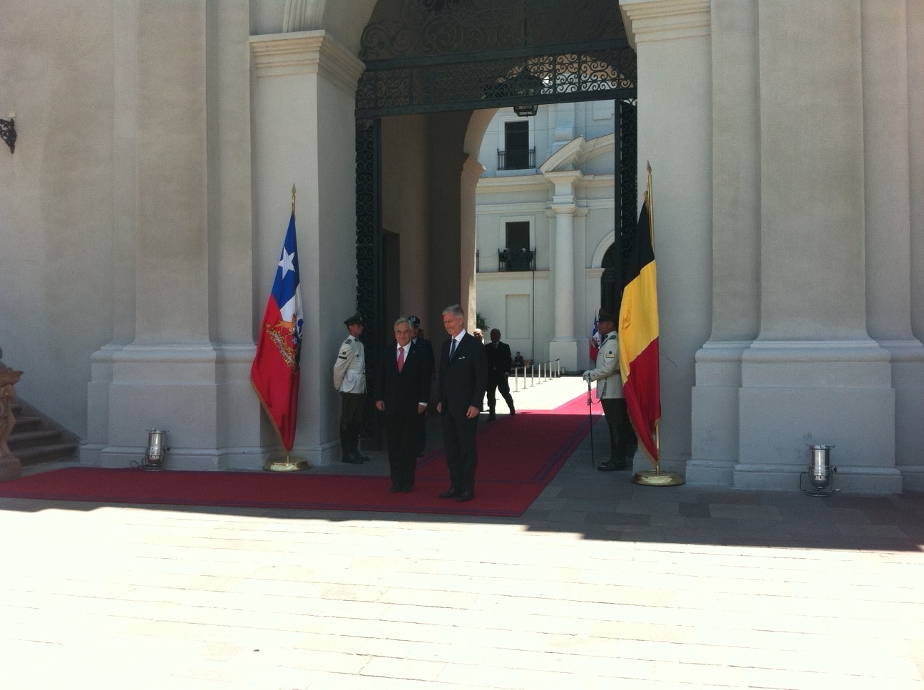 Príncipe de Bélgica en La Moneda