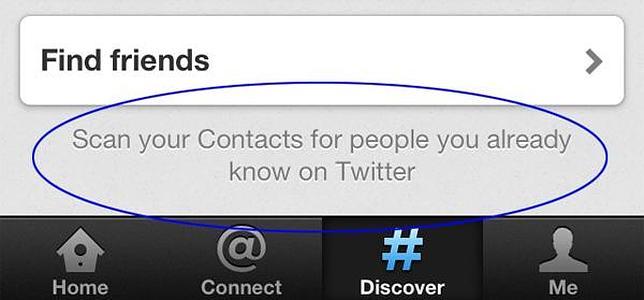 La aplicación Twitter para iPhone