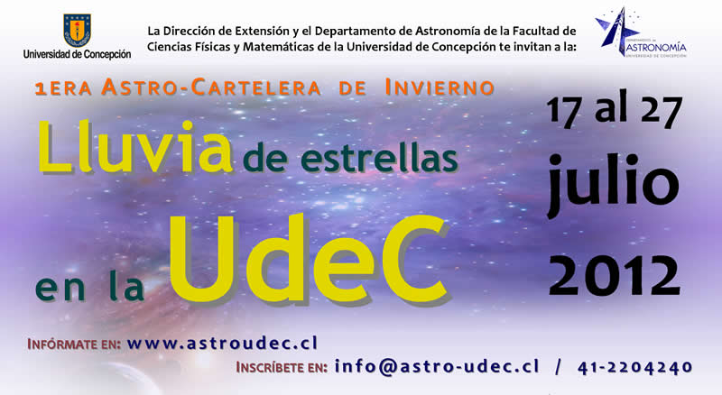 Lluvia de estrellas en la UdeC | Comunicado de Prensa