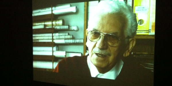 Miguel Lawner, en el documental sobre el edificio del GAM