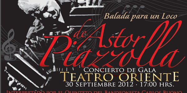 Afiche Tributo a Astor Piazzolla