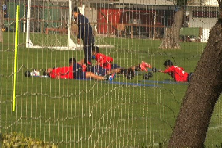 Selección chilena ya trabaja en Juan Pinto Durán