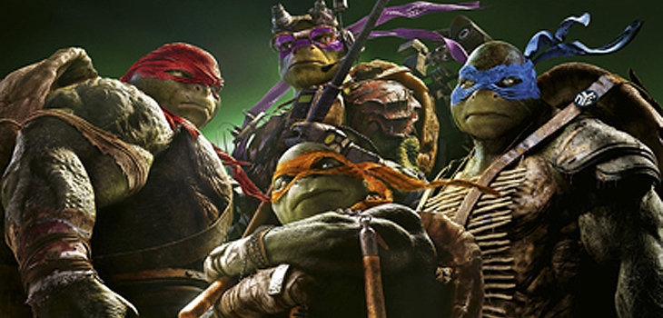 Detalle del afiche de Tortugas Ninjas
