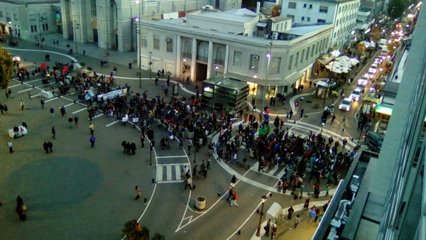 Marcha en Plaza Independencia de Concepción | @AlfonsoLevet | Twitter