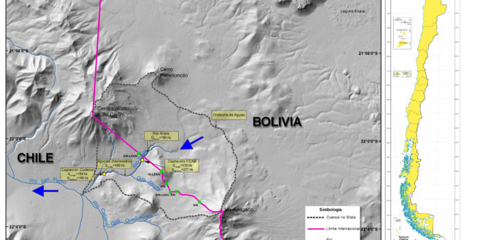 Río Silala según Chile (haz clic para ampliar la imagen) | Ministerio de Relaciones Exteriores de Chile