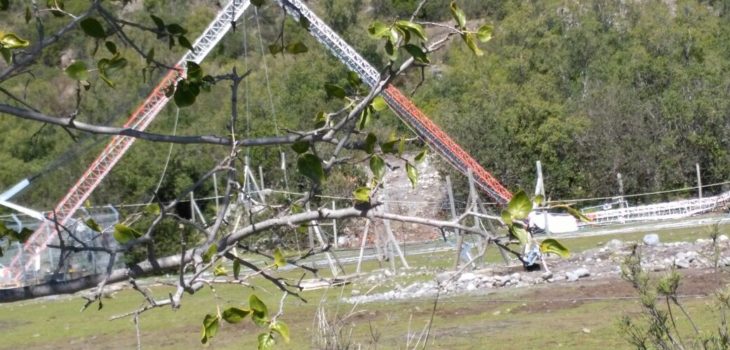 Caída de antena celular en Antuco deja un trabajador muerto y otro herido de gravedad