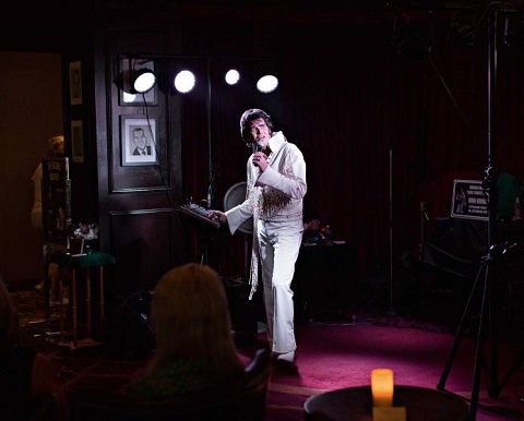 USA, Las Vegas, 30 August 2014 From the series "Insert Coin". Elvis impersonator