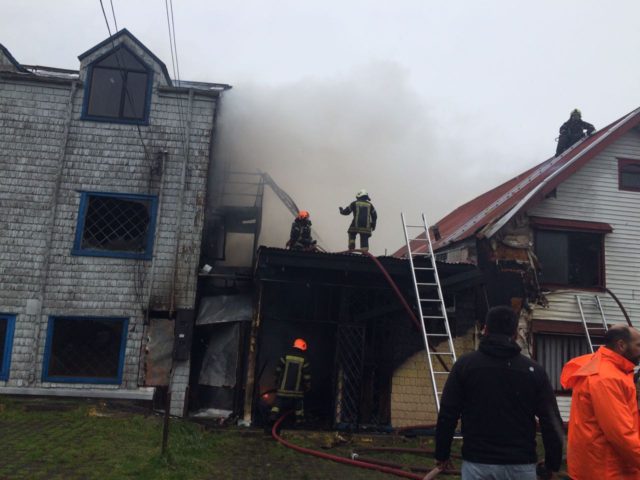 Dos casas resultaron dañadas tras incendio registrado en Puerto Montt