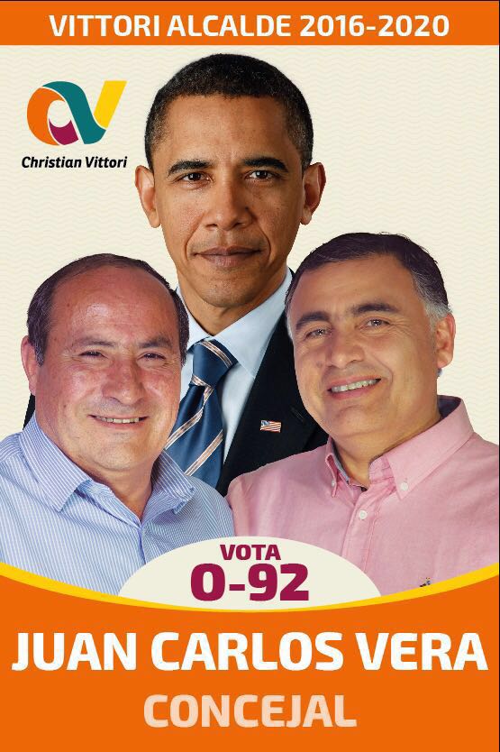 Obama en campaña de concejal por Maipú