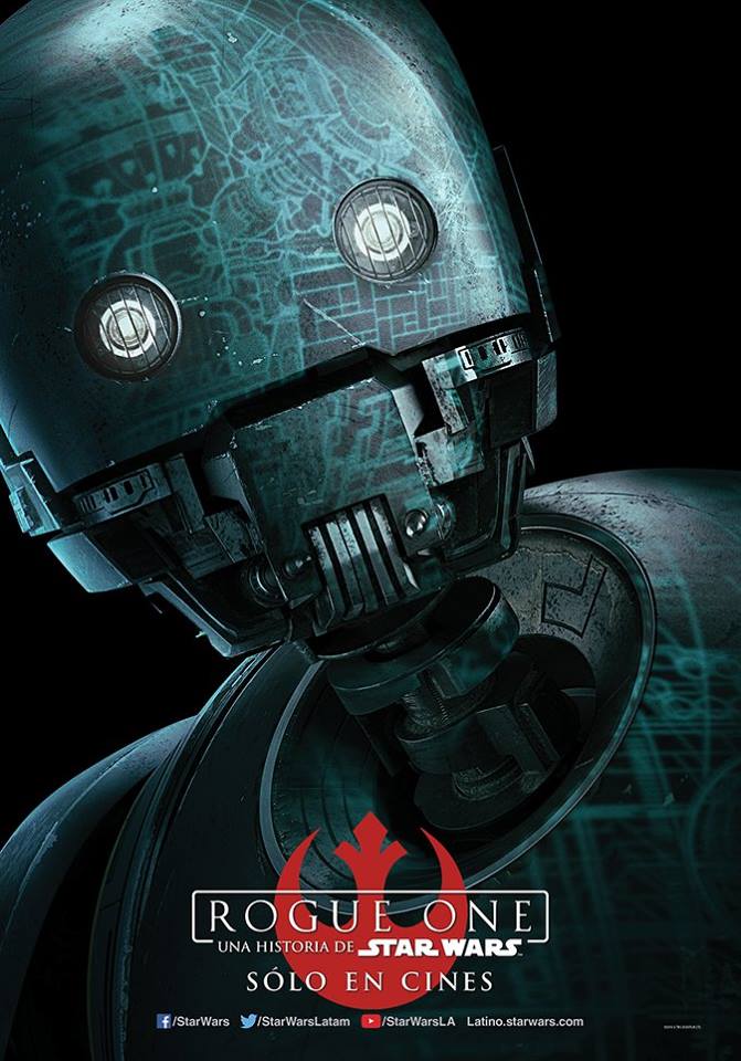 Revelan pósters individuales de personajes de "Star Wars: Rogue One"