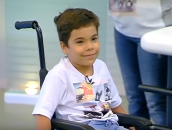El pequeño David Matos | Rede Globo