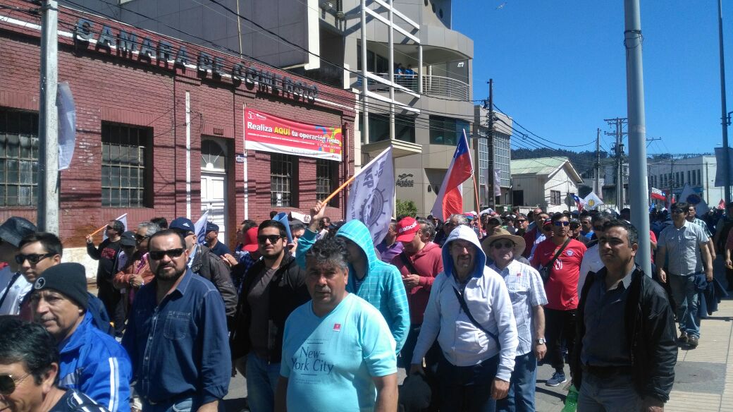 marcha NO + AFP Talcahuano