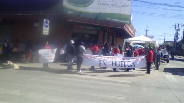 Trabajadores de Sodimac Los Ángeles y Supermercado Único de Mulchén en huelga legal