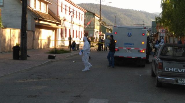  Un vigilante muerto y otro herido tras asalto a camión de valores en pleno centro de Purén 