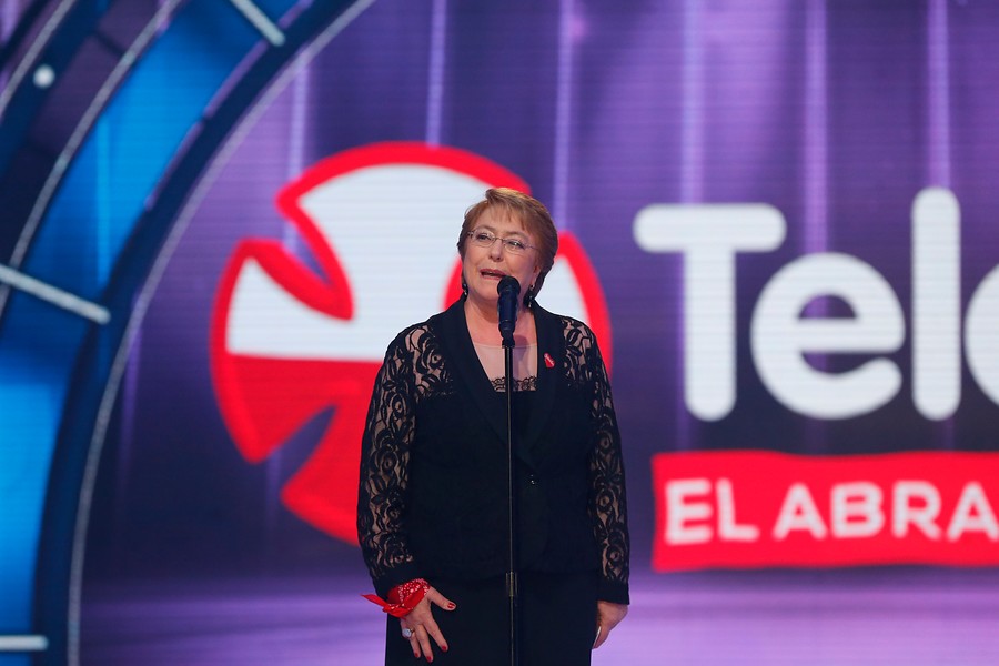 Bachelet en su discurso inaugural  | Agencia Uno