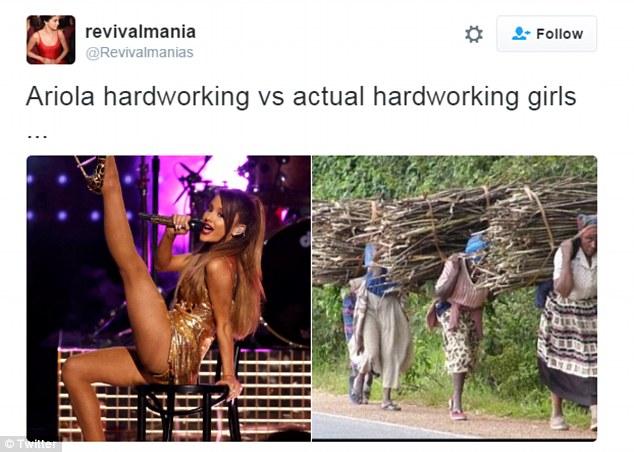 Ariana trabajando duro vs Mujeres verdaderamente trabajando duro | Twitter