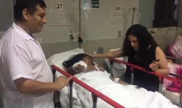 Evangelina Chamorro hospitalizada (La República)