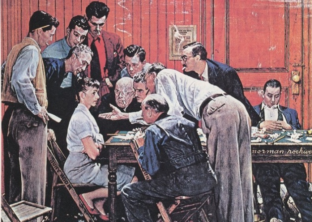 The Holdout | Norman Rockwell
