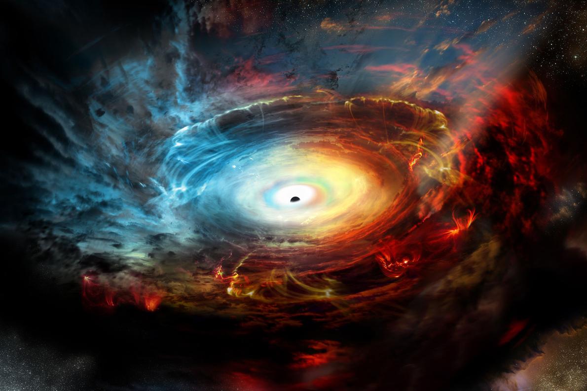 Ilustración del hoyo negro en el centro de la Vía Láctea | National Geographic