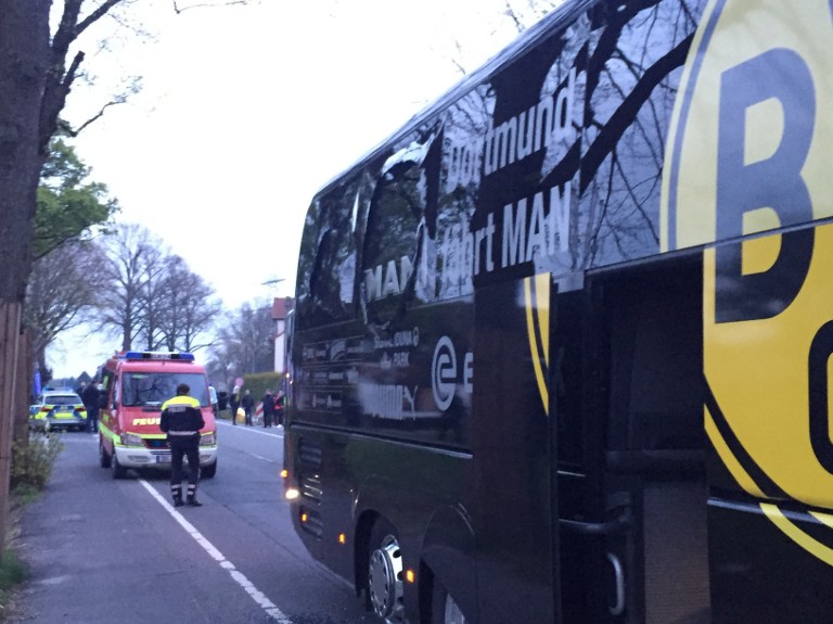 Explosión en bus del Borussia Dortmund