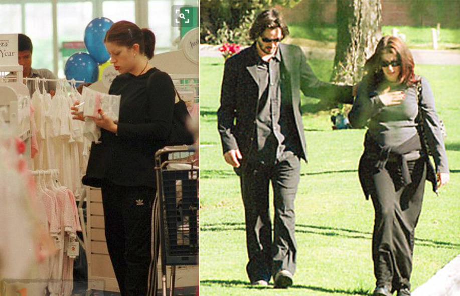 Jennifer y Keanu visitando la tumba de su hija | People