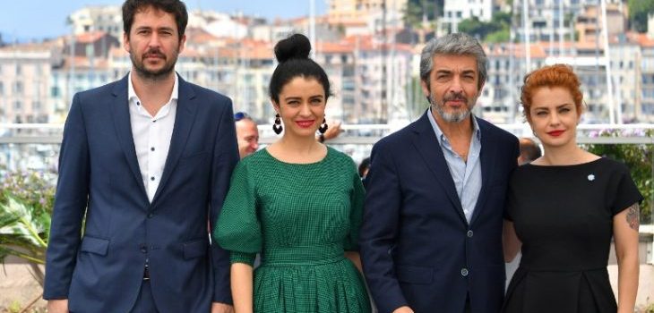 Santiago Mitre, Erica Rivas, Ricardo Darin y Dolores Fonzi | Agencia AFP | Loic Venance 