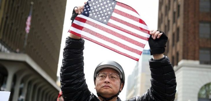 Contexto | Imagen de una de las manifestaciones tras el triunfo de Donald Trump en EE.UU. | AFP | Elijah Nouvelage