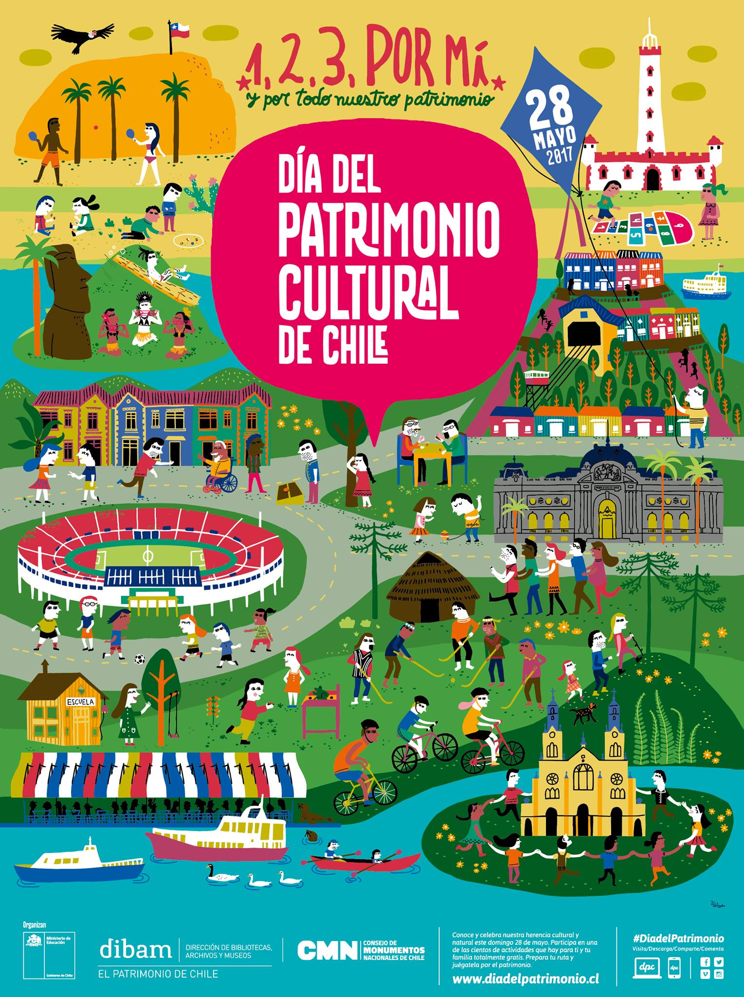 Afiche oficial del Día del Patrimonio 2017 