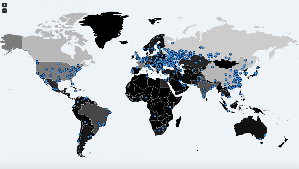 Mapa de Zonas Infectadas | MalwareTech