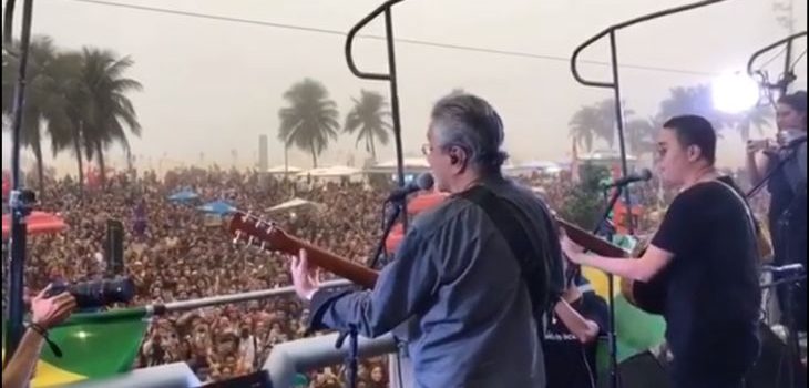 La presentación de Caetano Veloso en Copacabana | Captura | Facebook