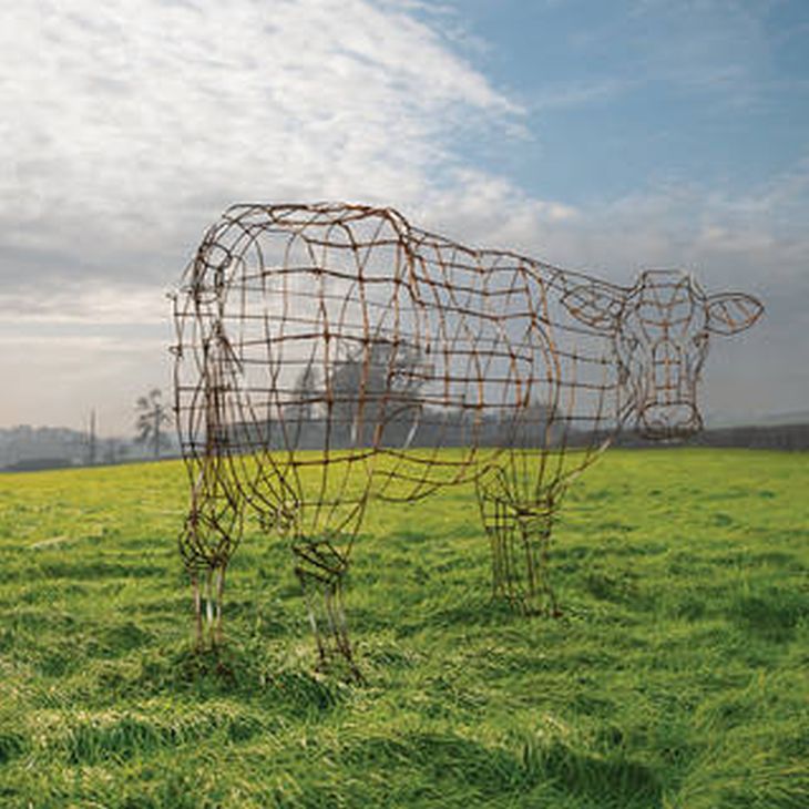 "The Wire Cow" ("La vaca del alambre"), arte del 40th aniversario de "Atom Heart Mother" | www.vam.ac.uk