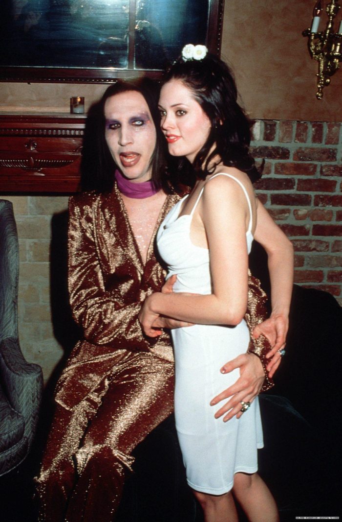 Rose McGowan y Marilyn Manson