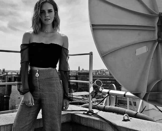 Emma Watson en París | @the_press_tour en Instagram