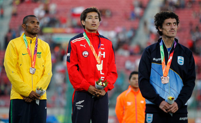 Oro de Aravena en los X Juegos Suramericanos Santiago 2014 / Agencia UNO