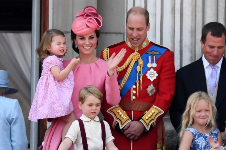 Duquesa Catherine, princesa Charlotte, príncipe William y príncipe George | Chris J Ratcliffe | AFP