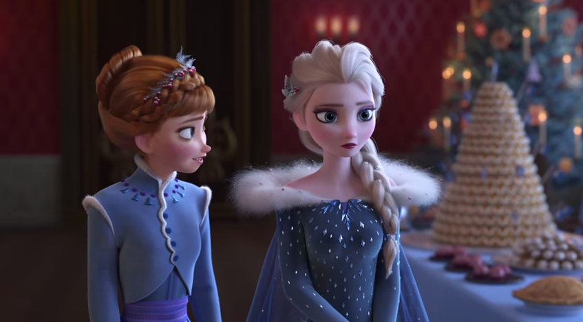 Elsa y Anna en "Olafs Frozen Adventure"