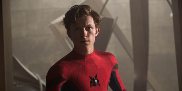Tom Holland como Spider-Man en ” Spider-Man: Homecoming”