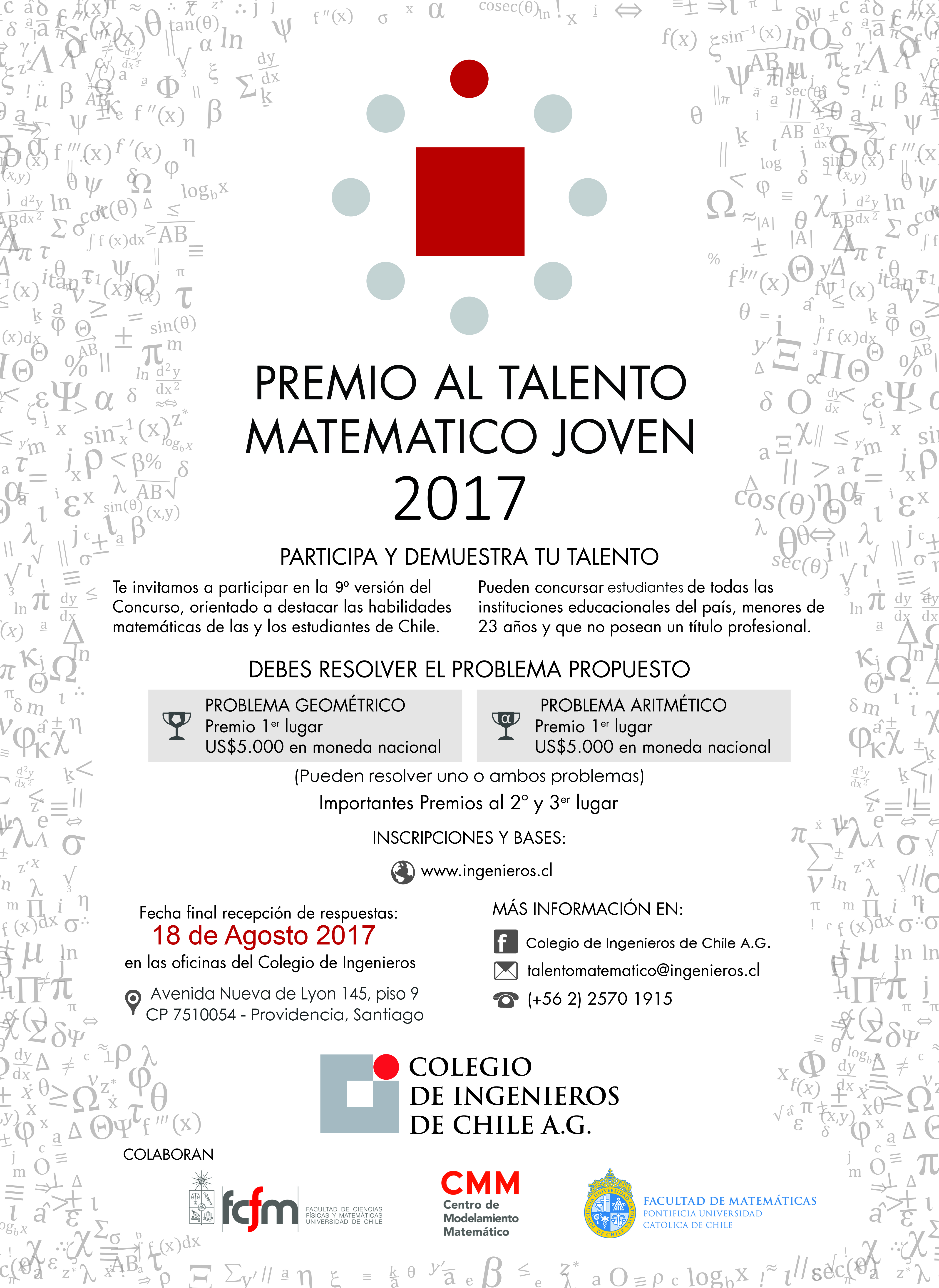 Premio Talento Matemático 2017