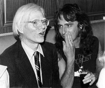 Andy Warhol y Alice Cooper
